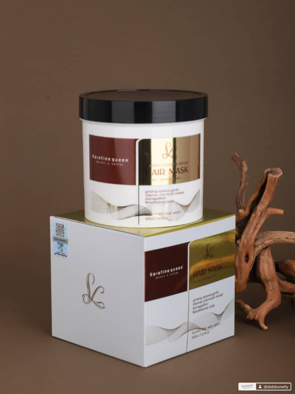 Ginseng Hair Mask with Keratina.