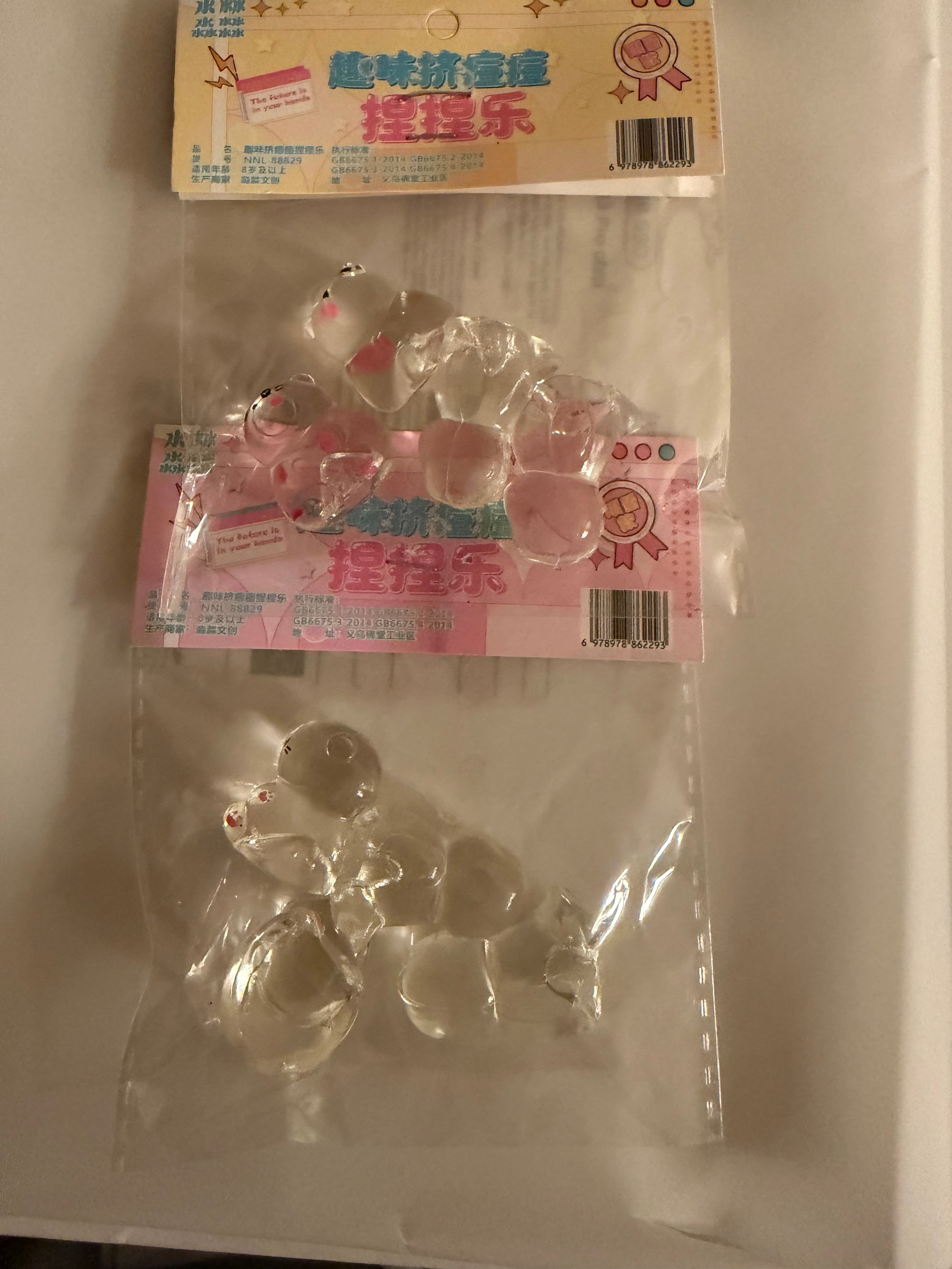 Squishy clear toys